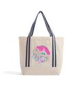 Mermaid Organic Beach Tote Bag (80's Neon)