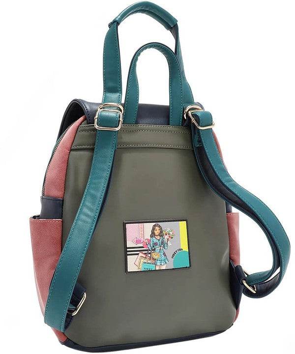 Nicole Lee USA Cat Eco-Leather Convertible Backpack Bag