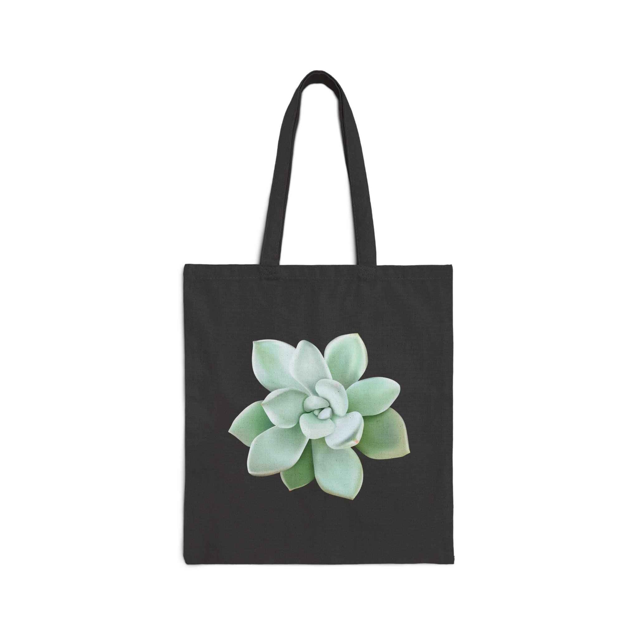 Pachyveria Haagei Succulent Canvas Tote Bag – Eco Friendly Everyday Carry