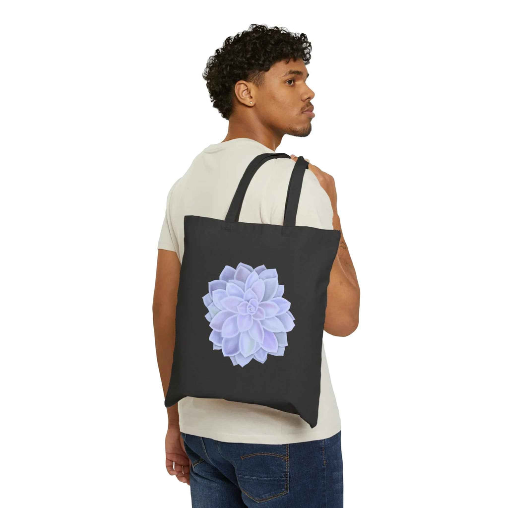 Graptopetalum Murasaki Succulent Canvas Tote Bag – Eco Friendly Everyday Carry