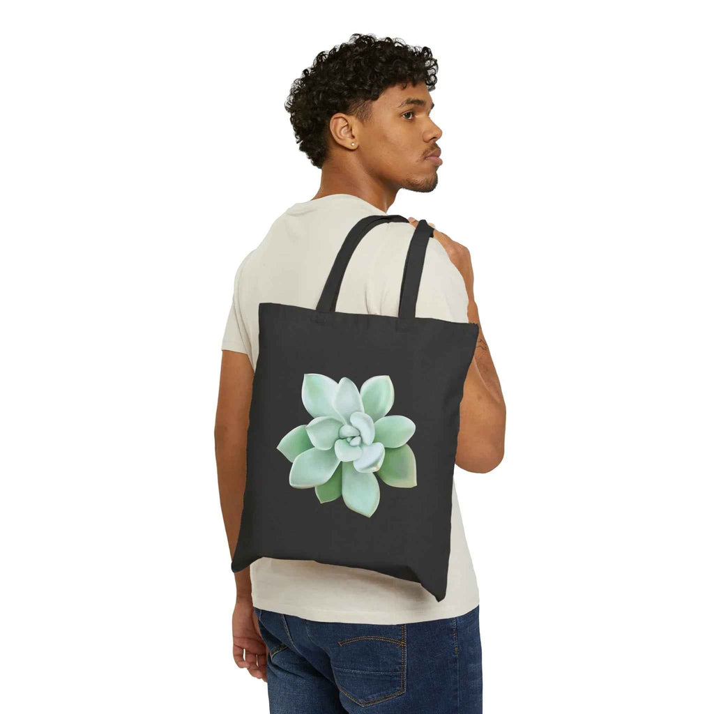 Pachyveria Haagei Succulent Canvas Tote Bag – Eco Friendly Everyday Carry