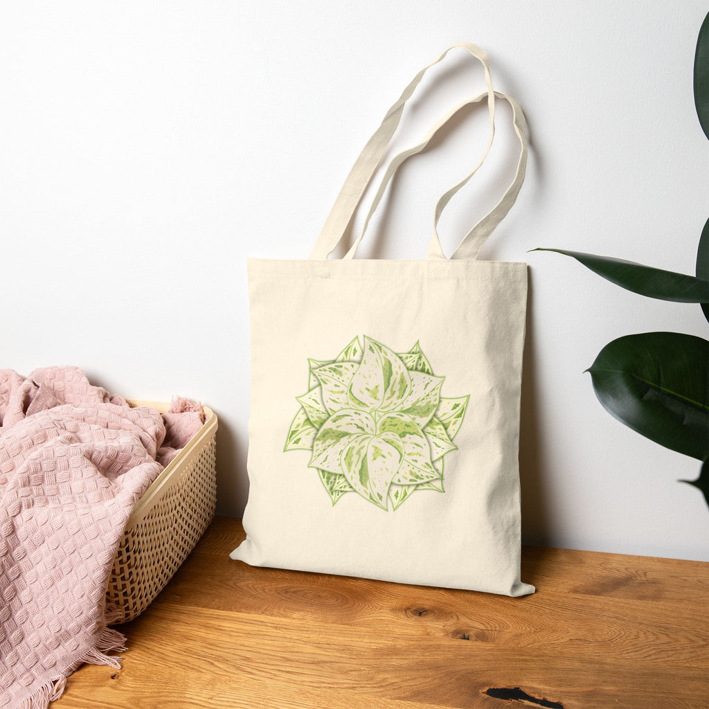 Snow Queen Pothos Canvas Tote Bag – Eco Friendly Everyday Carry