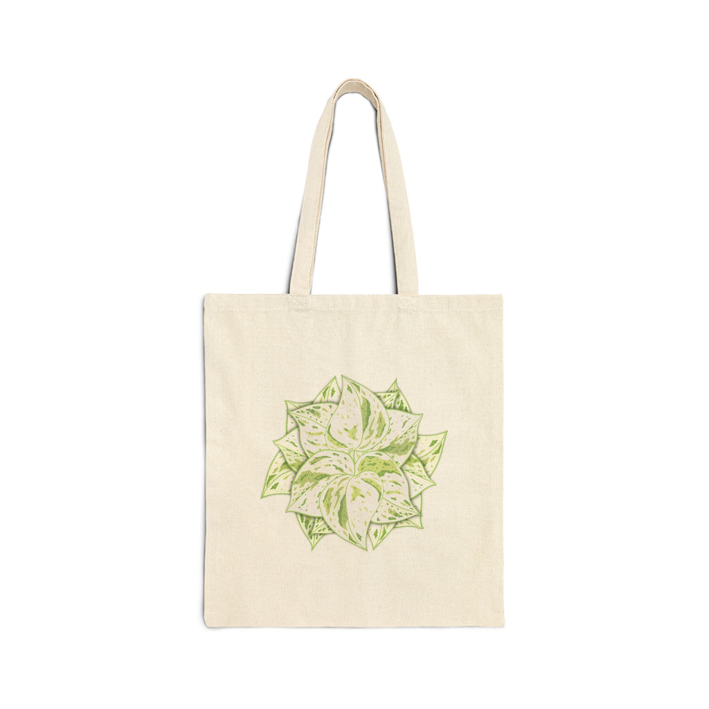 Snow Queen Pothos Canvas Tote Bag – Eco Friendly Everyday Carry