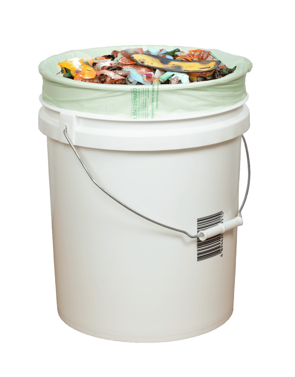 EcoSafe Zero Waste Compostable Bags 7 Gallon, 18 x 25 in, SKU HB1825-6