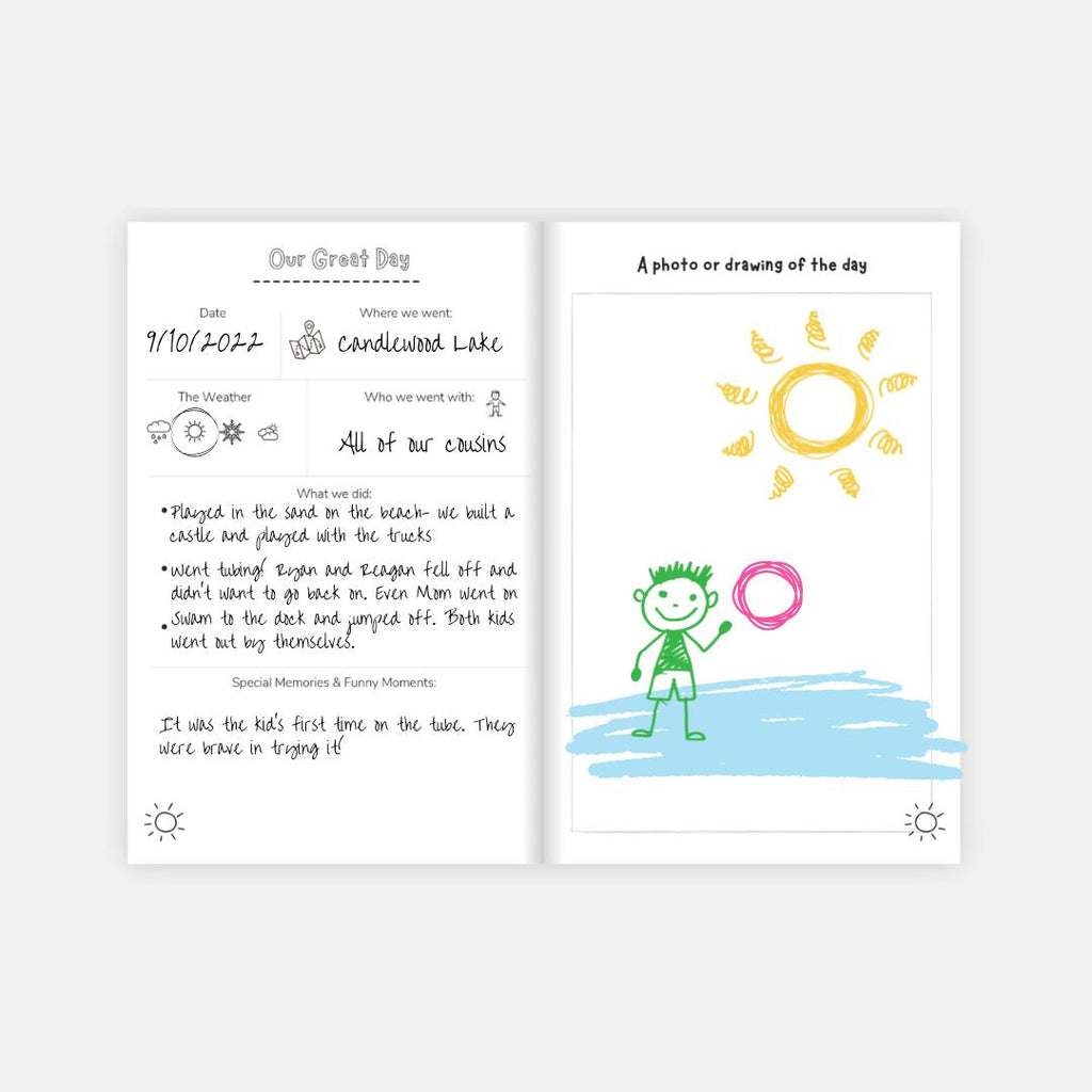Kids Great Day Journal- Blue Wave