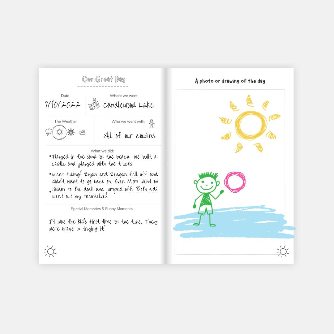 Kids Great Day Journal- Blue Wave