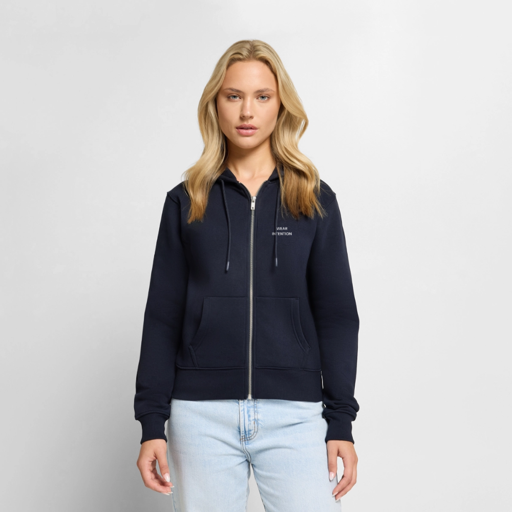 Wear Intention Women's Premium Organic Zip Hoodie