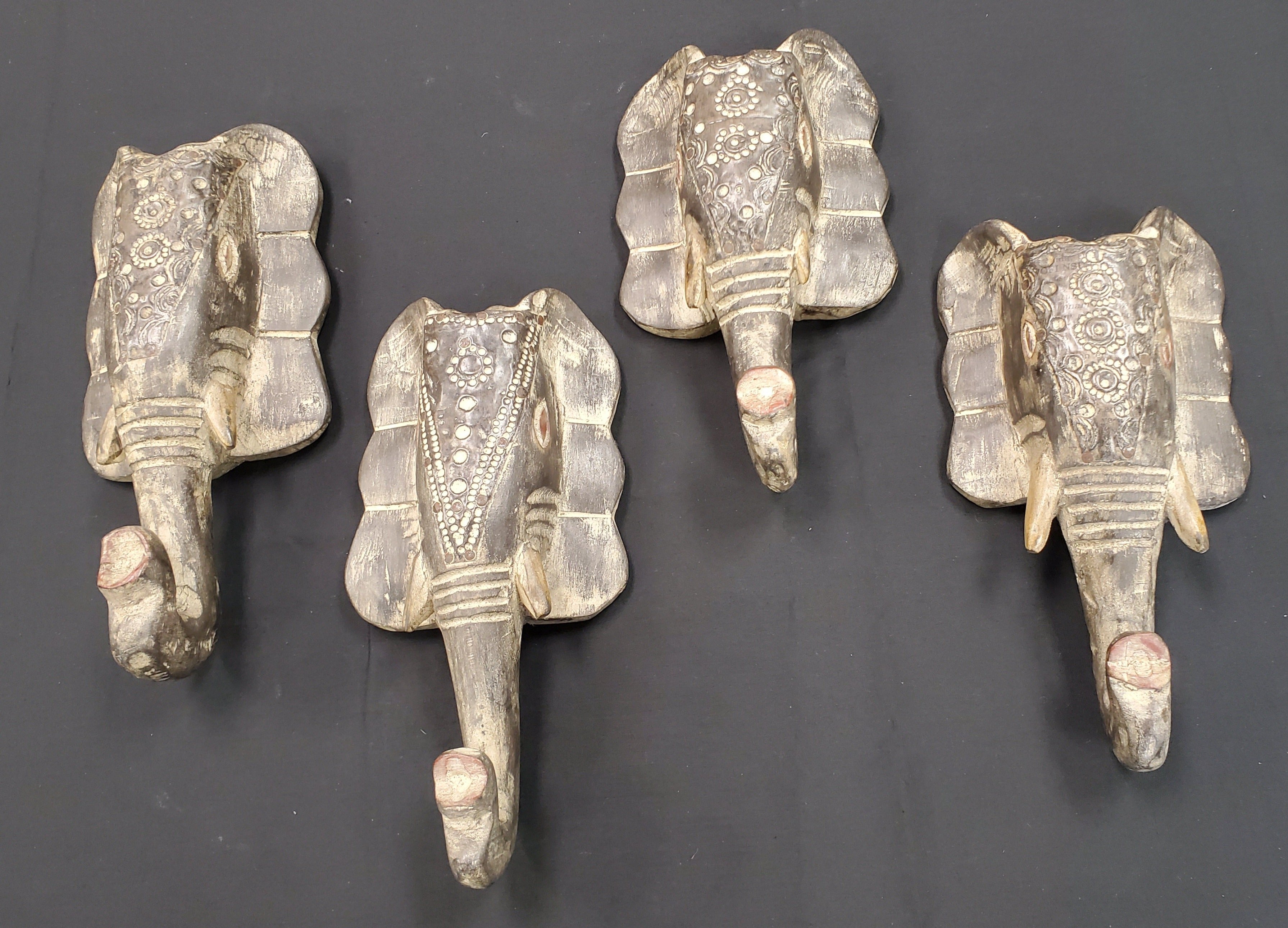 Hand Carved African Elephant Mask, Made in Ghana