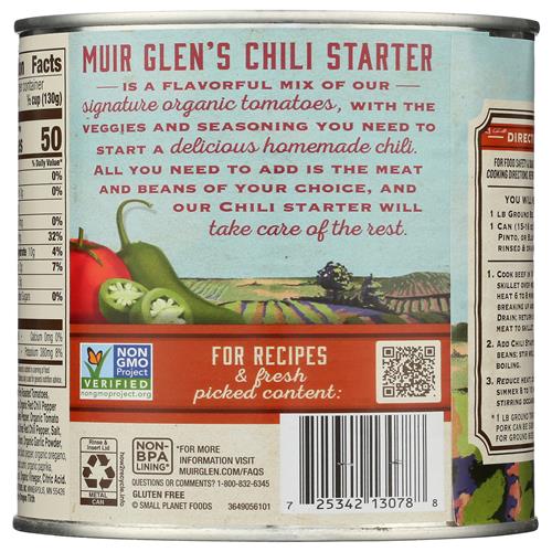 Muir Glen Organic Chili Starter With Jalapenos, 28 Oz