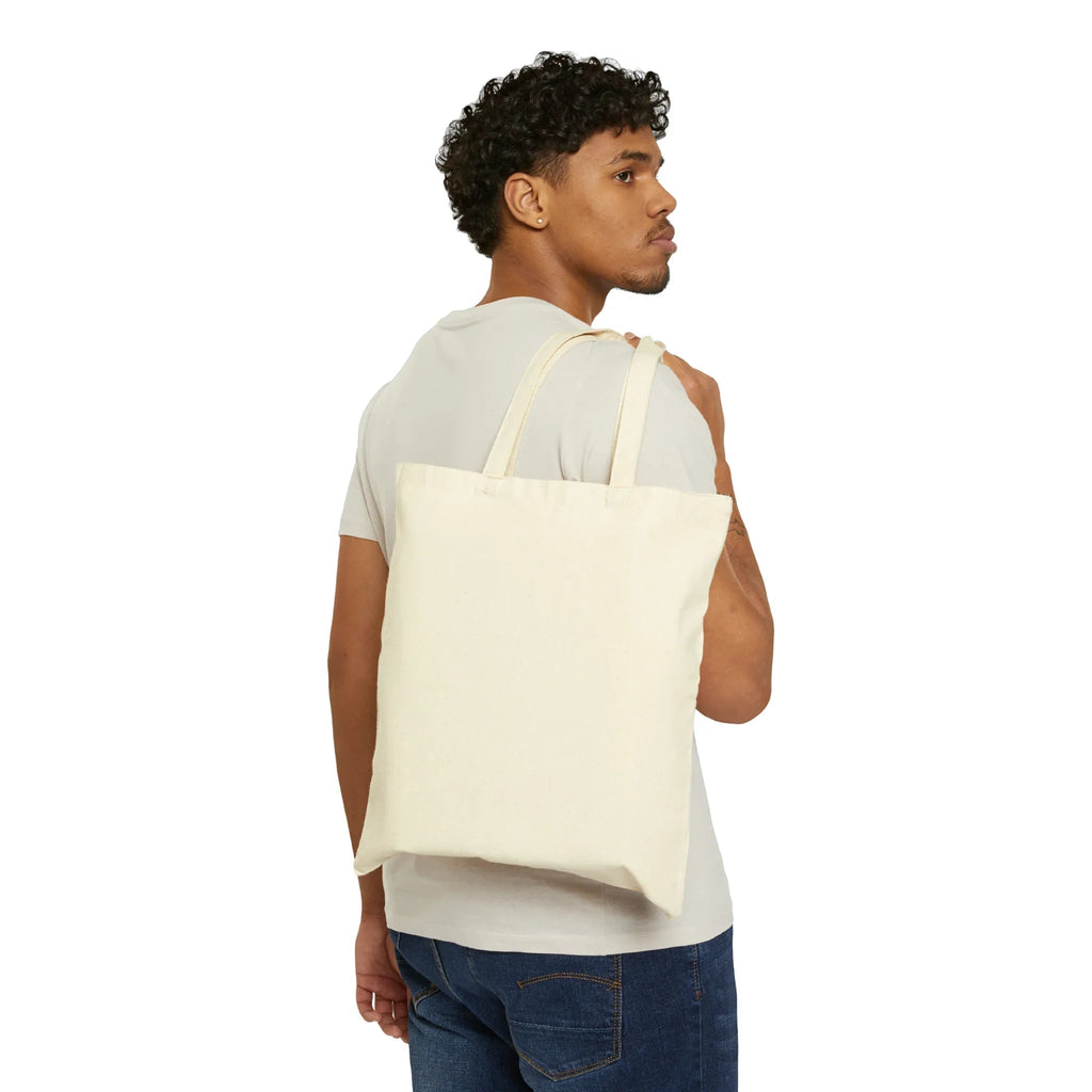 Purple Monstera Canvas Tote Bag – Eco Friendly Everyday Carry