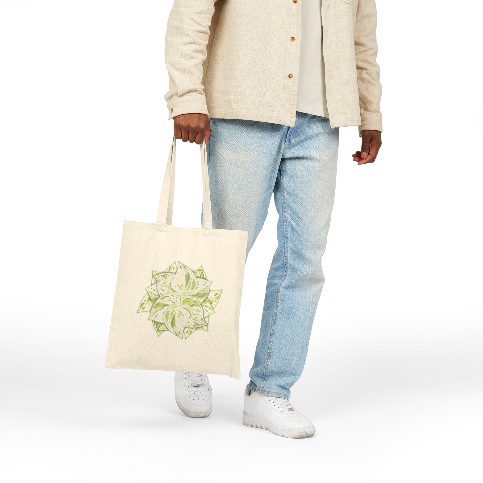 Snow Queen Pothos Canvas Tote Bag – Eco Friendly Everyday Carry
