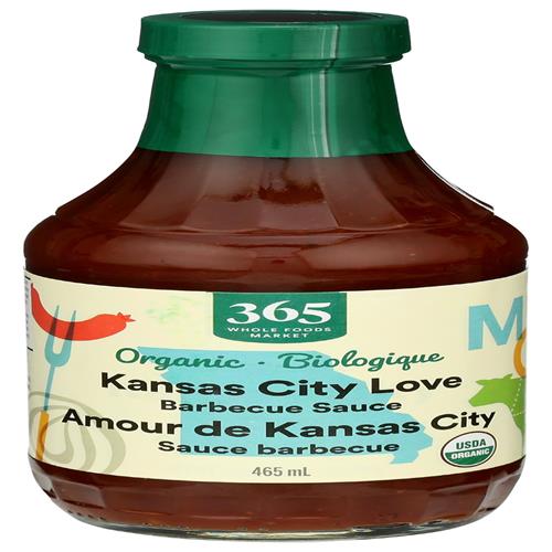 Whole Foods Market, Bbq Sauce Kansas City Organic, 18 Ounce