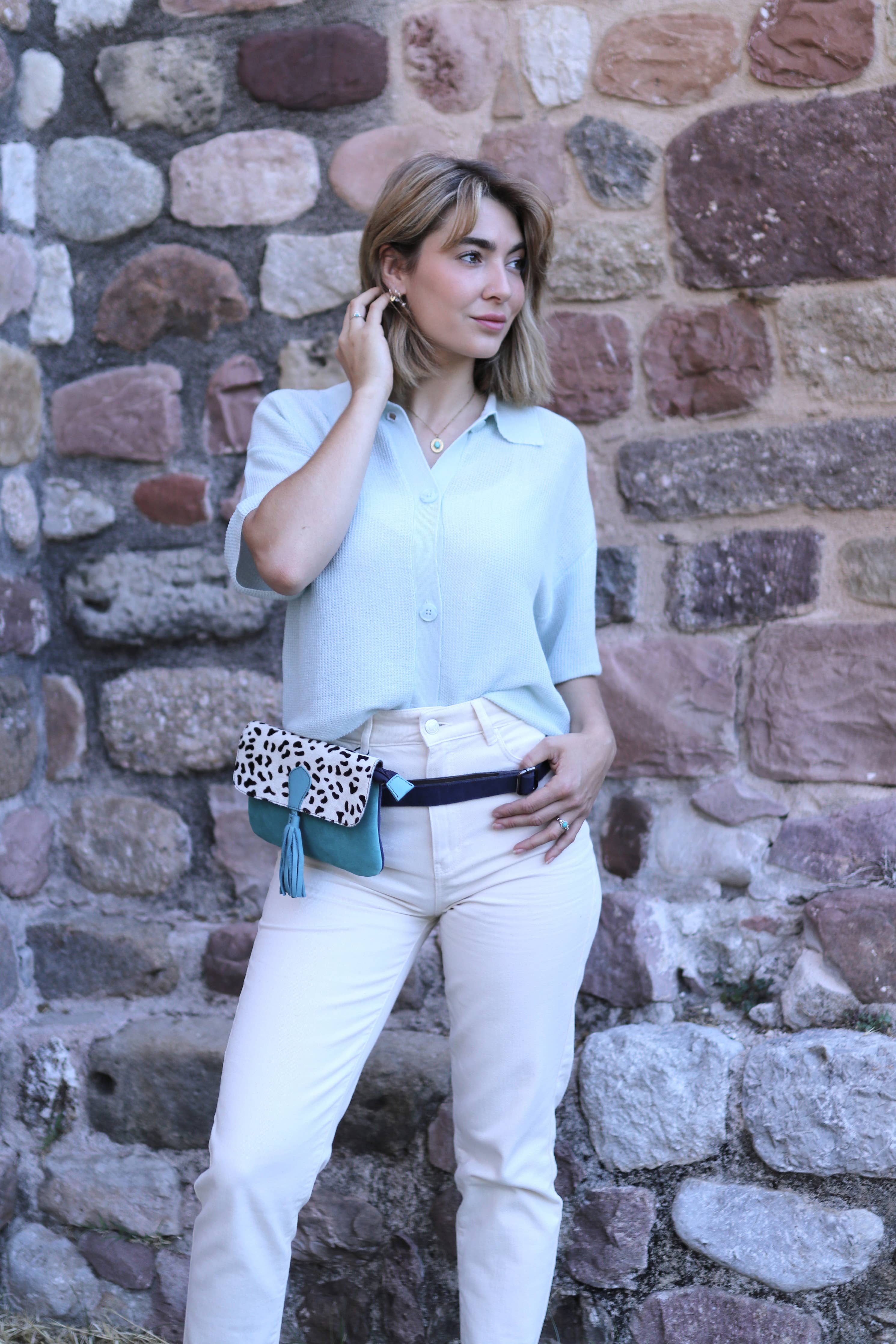 Soruka Juliette Print · Leather Belt Bag
