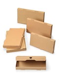 W Packaging 14"x7" Kraft Compostable Eco-Friendly Pizza Boxes – 1.5" Deep, E-Flute, 50 Pack, SKU WPFB14X7KE