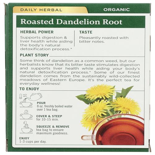 Traditional Medicinals, Tea Roasted Dandelion Root Organic, 16 Count