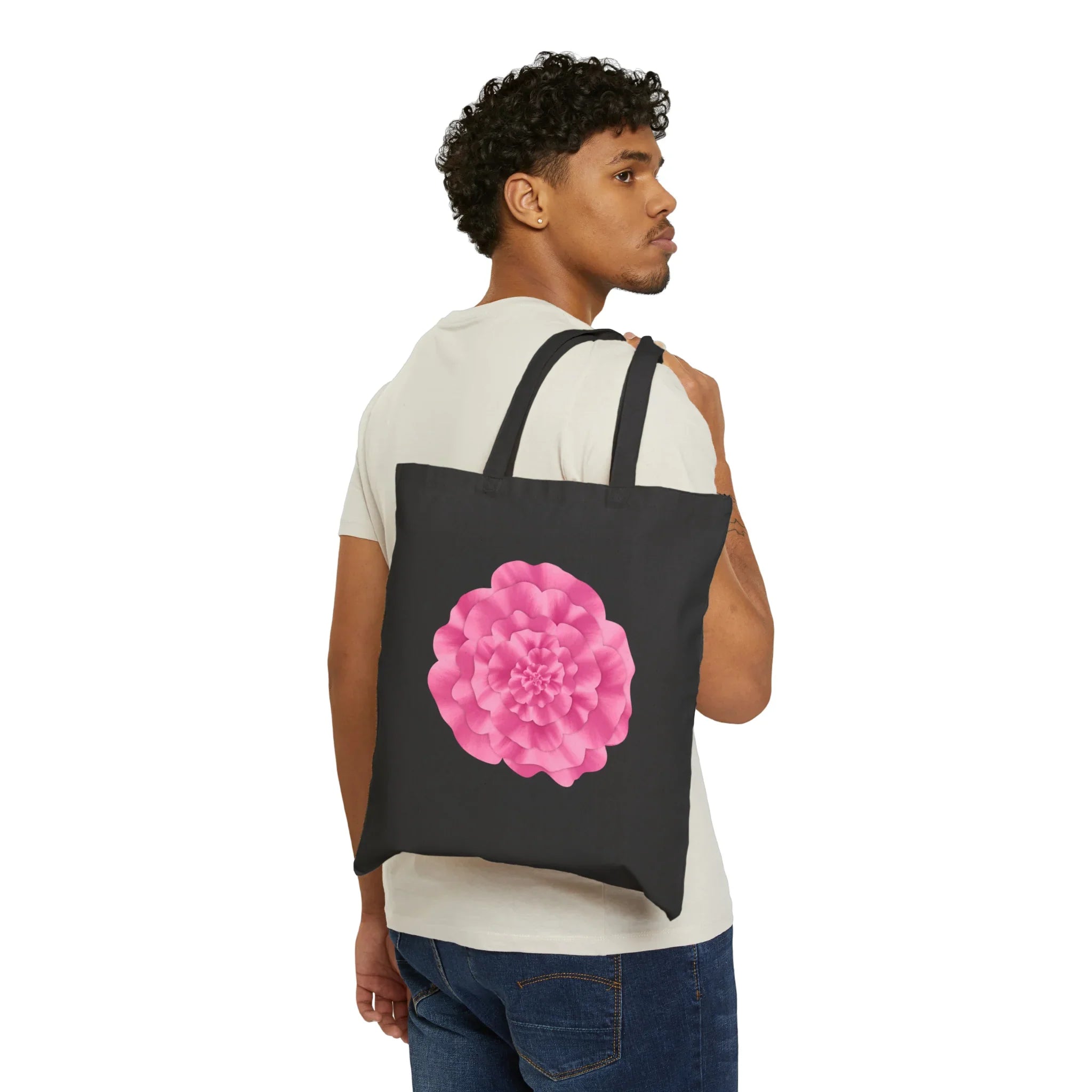 Peony Canvas Tote Bag – Eco Friendly Everyday Carry