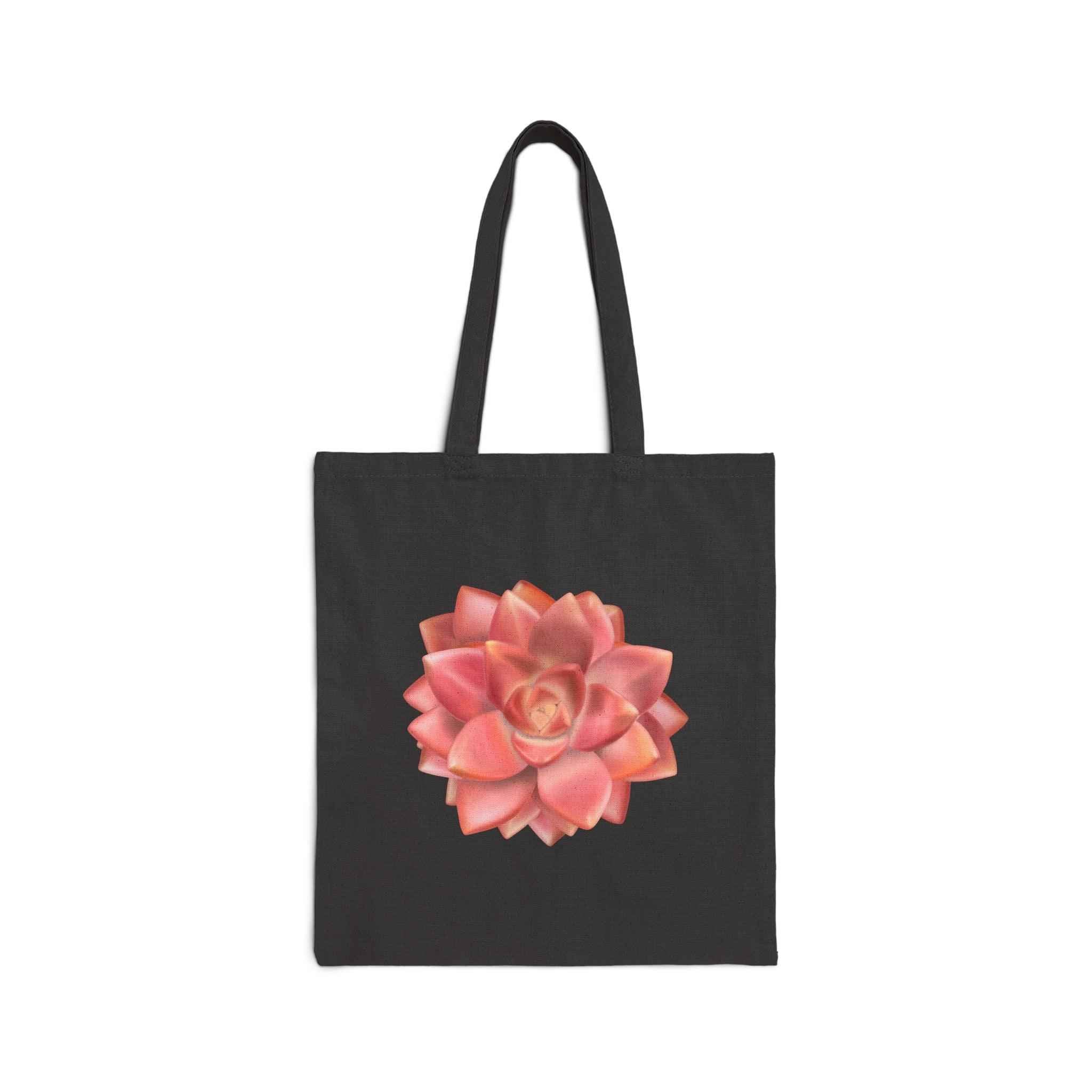 Graptosedum California Sunset Succulent Canvas Tote Bag – Eco Friendly Everyday Carry