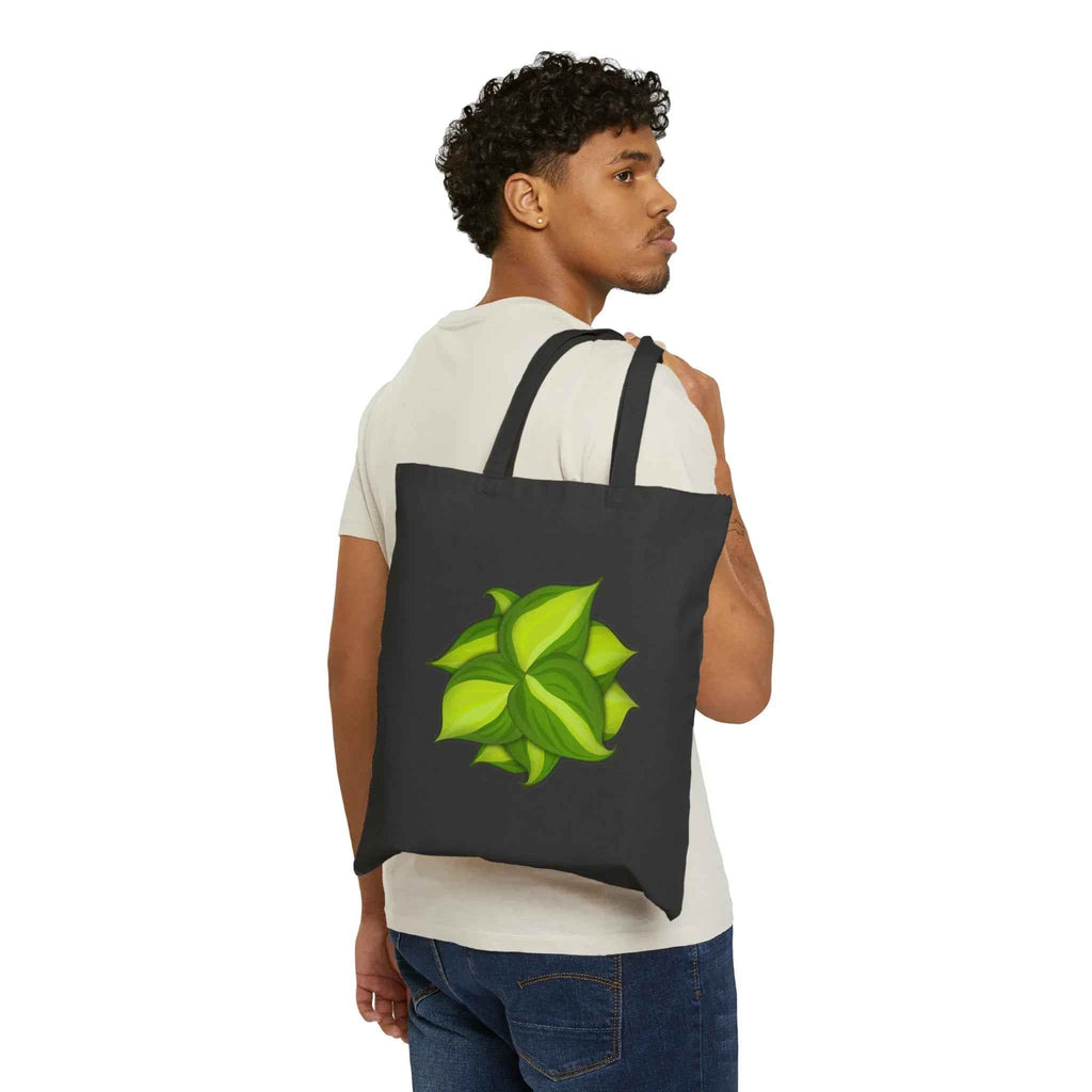 Philodendron Brasil Canvas Tote Bag – Eco Friendly Everyday Carry