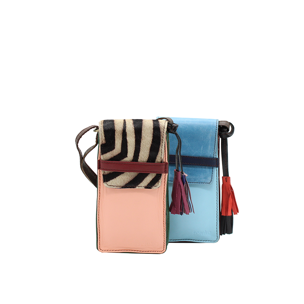 Soruka Erin Print · Leather Phone bag