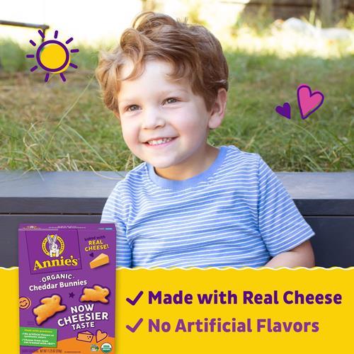 Annies Organic Cheddar Bunnies Original Baked Snack Crackers, 11.25 Oz