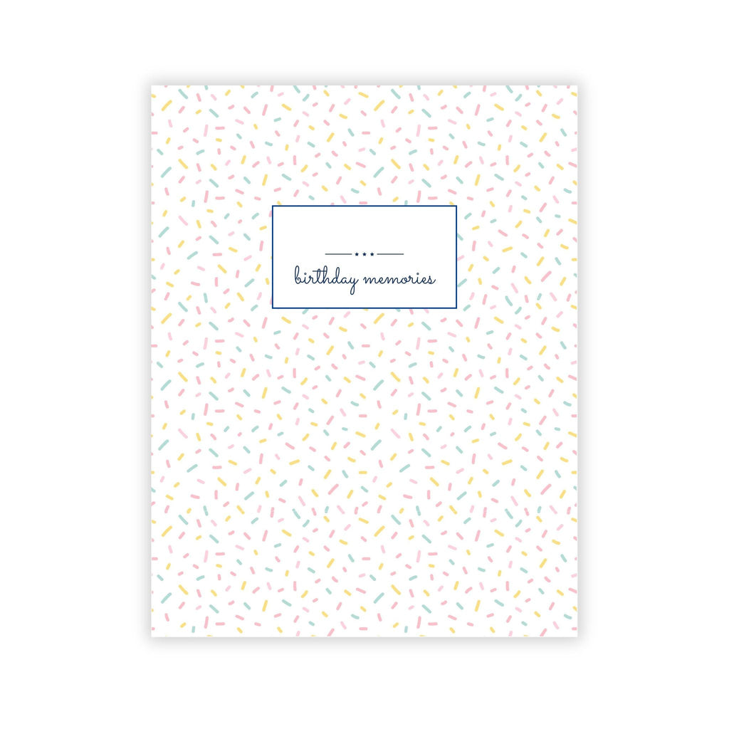 Birthday Memory Book- Sprinkles