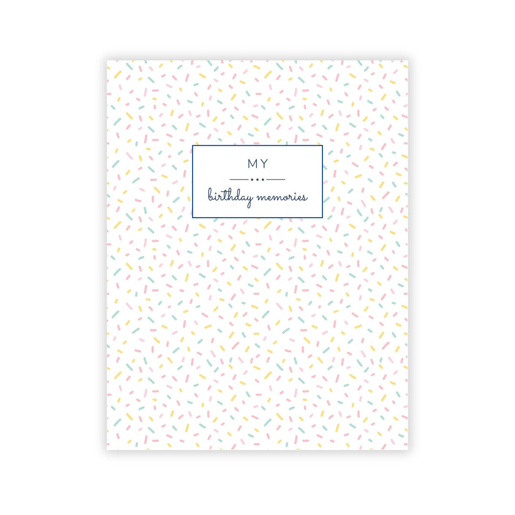Birthday Memory Book- Sprinkles