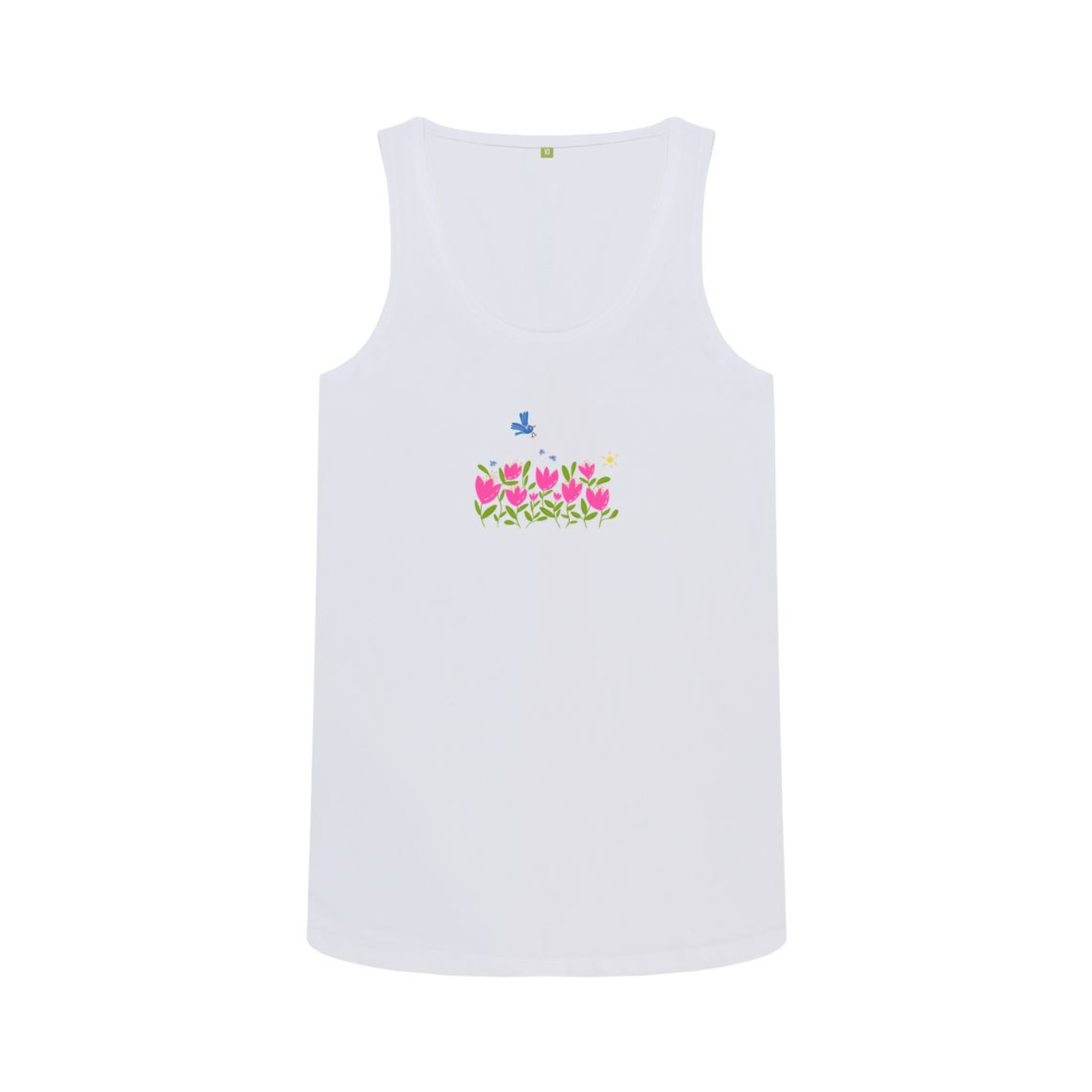 "Blooming Spirit" Breezy Tulip Scoop Tank T-Shirt (Adult)
