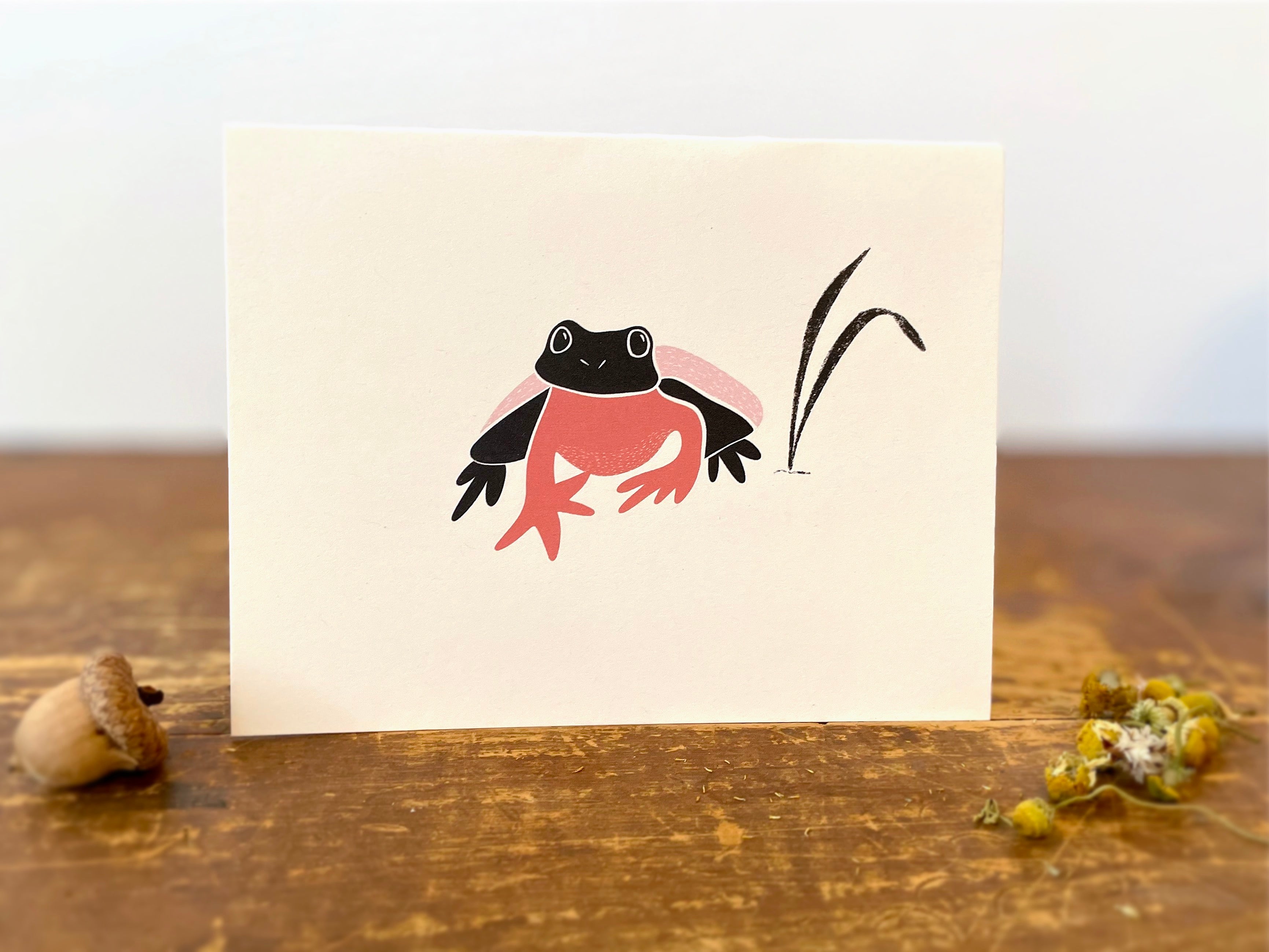 Eco Recycled 4x6 Greeting Cards w. Hand-Drawn Art + Recycled Envelopes, Blank inside - Assorted (Words of Love)