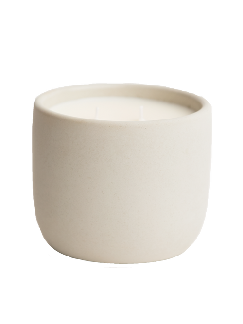 Autumn Leaves Luxury Soy Blend Candle in a Handmade Cement Vessel | Cozywaste