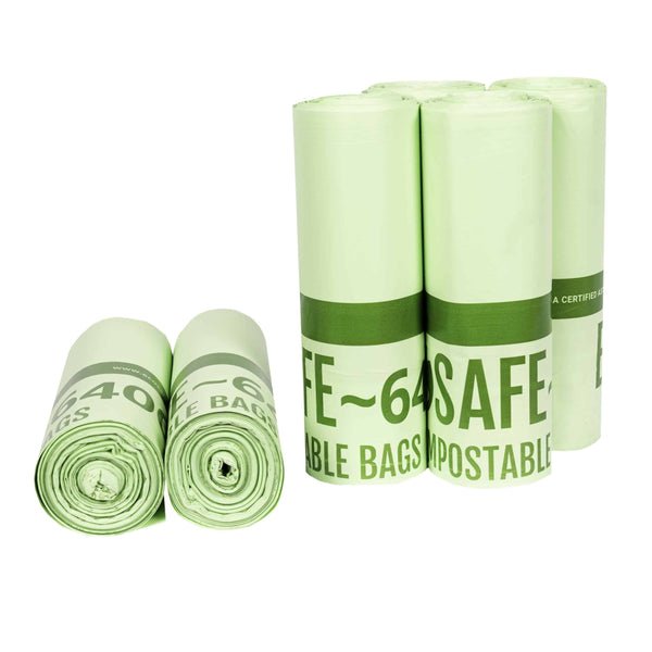 EcoSafe Zero Waste 48 Gallon Compostable Bags 39" x 55" (QTY 80), SKU HB3955-85