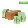 EcoSafe Zero Waste Compostable Bags 7 Gallon, 18 x 25 in, SKU HB1825-6