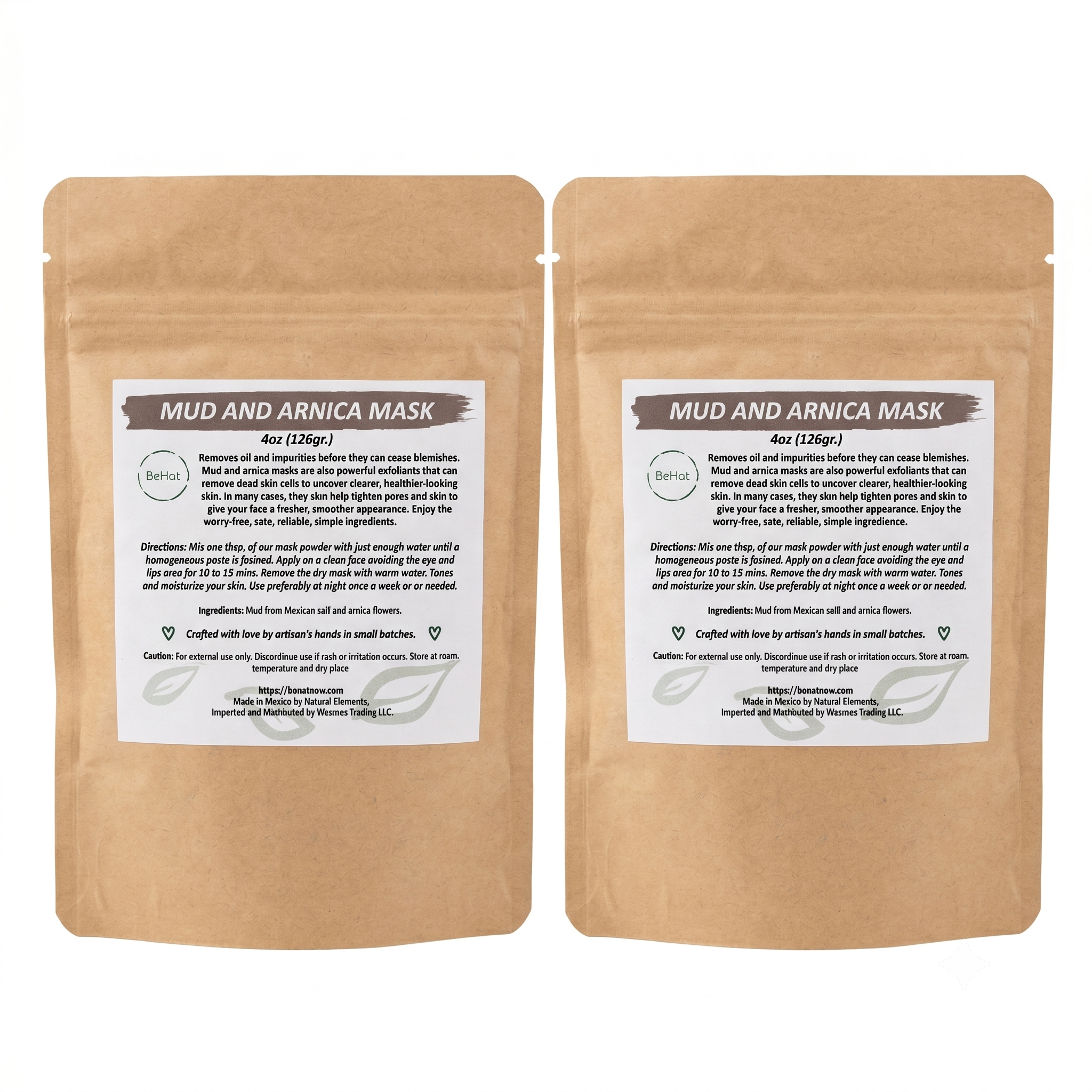 2-pack Mud & Arnica Facial Mask
