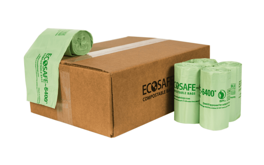 EcoSafe Zero Waste Compostable Bags 7 Gallon, 18 x 25 in, SKU HB1825-6