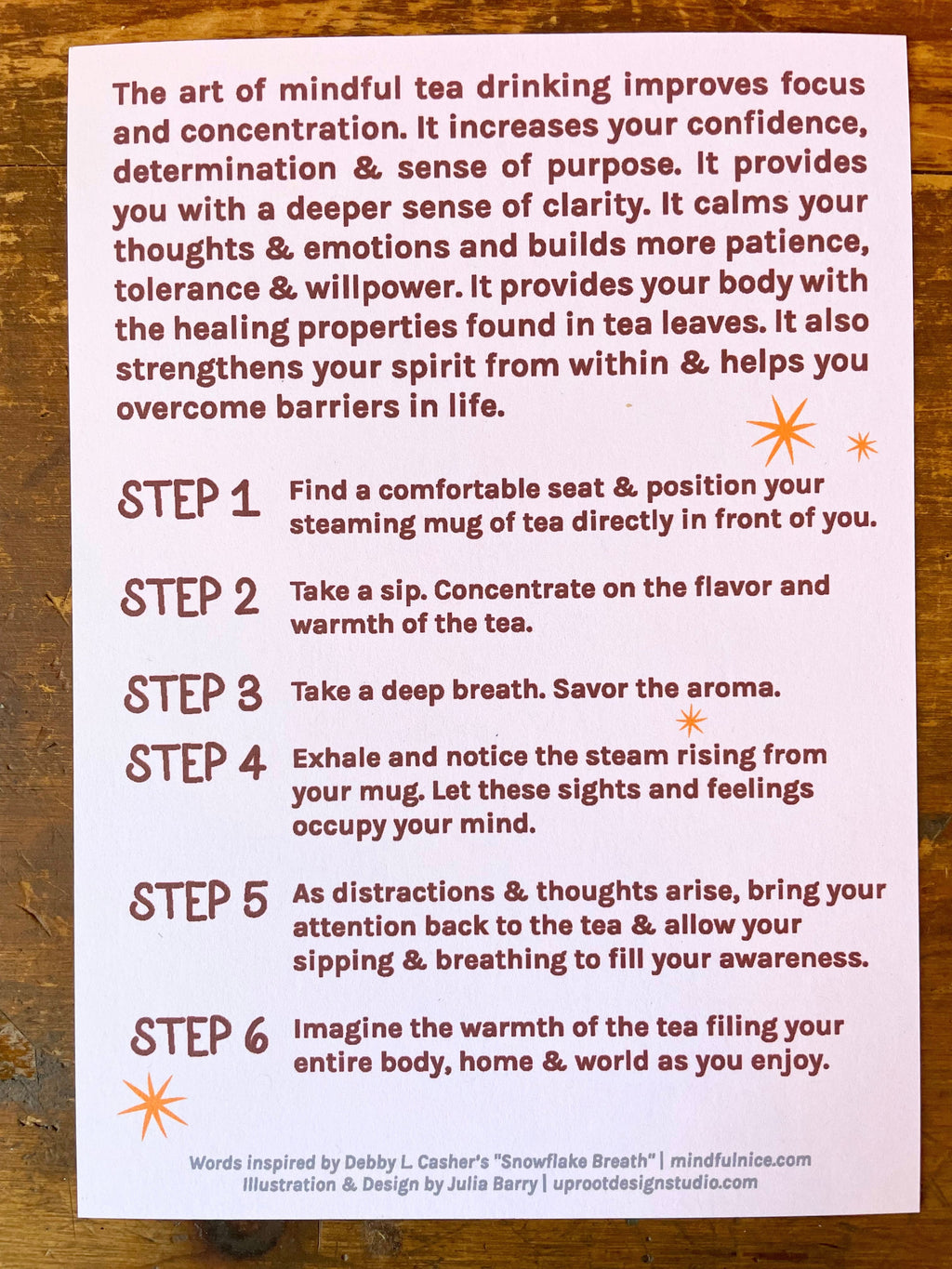 "Follow Your Dreams" Organic Tea Gift Set w. Pocket Mindfulness Journal & Honey (Sip & Enjoy)