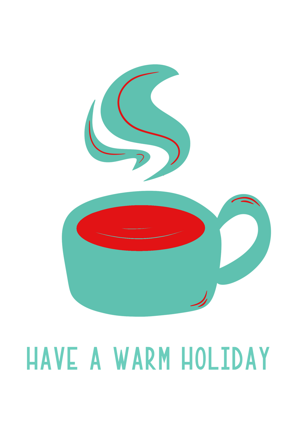 Warming Holiday Mug on White Cream Backgrounds Greeting Cards + Matching Envelope, Blank Inside - Assorted (Winter Wishes)