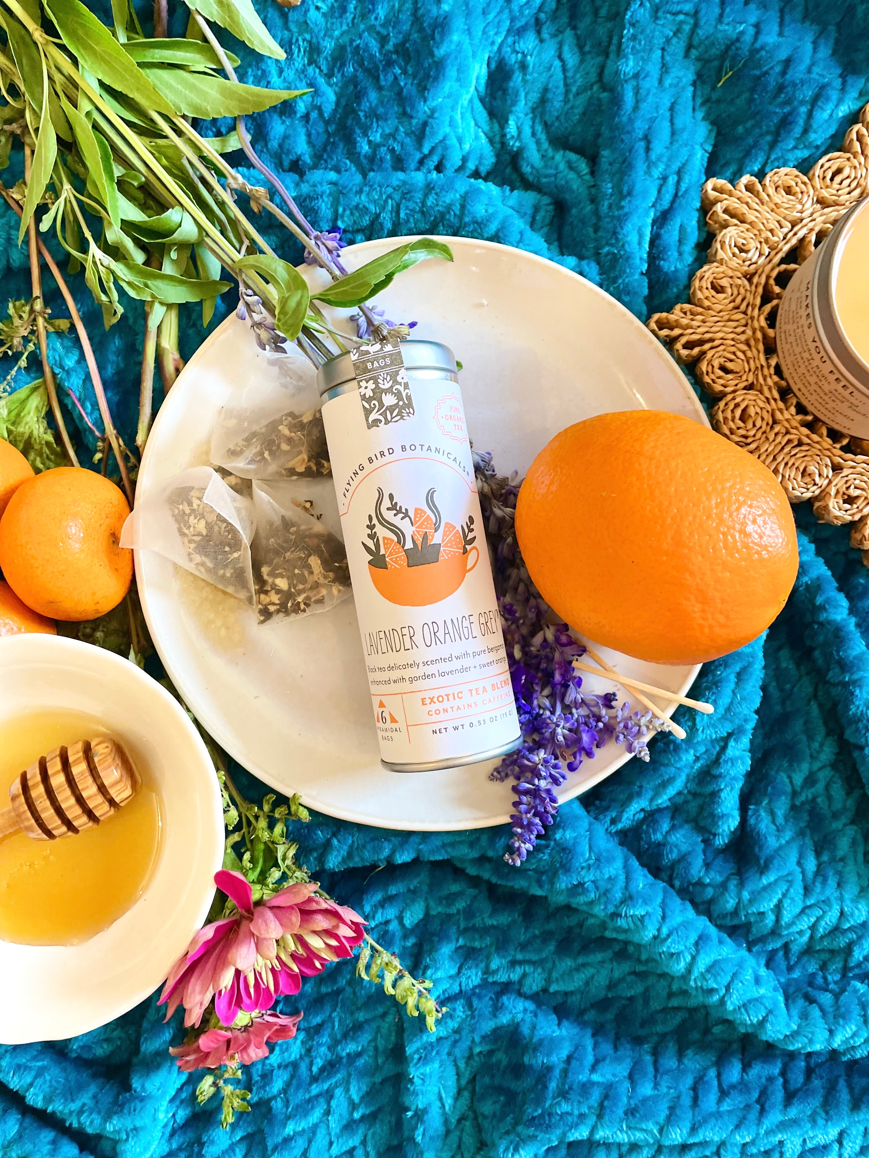 Build Your Own Custom Wellness Box with Organic Eye Pillow, Tea, Soy Candle & Greeting Card w. Envelope