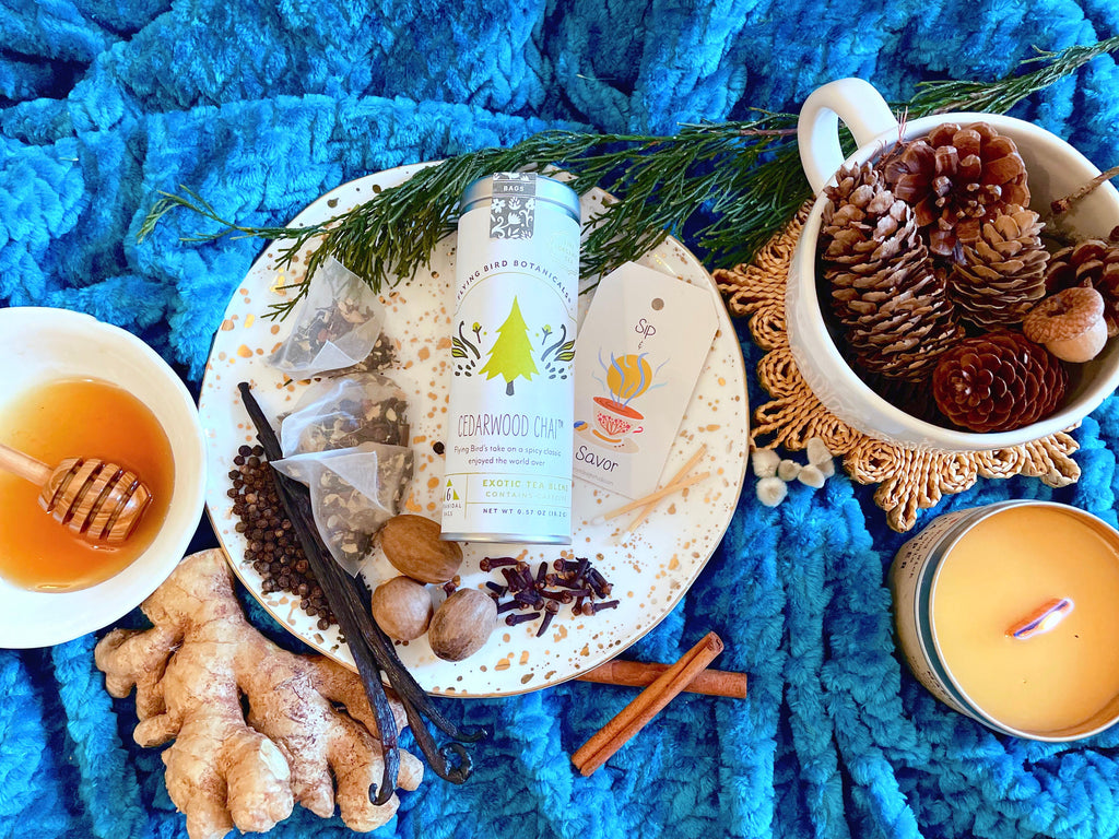Build Your Own Custom Wellness Box with Organic Eye Pillow, Tea, Soy Candle & Greeting Card w. Envelope