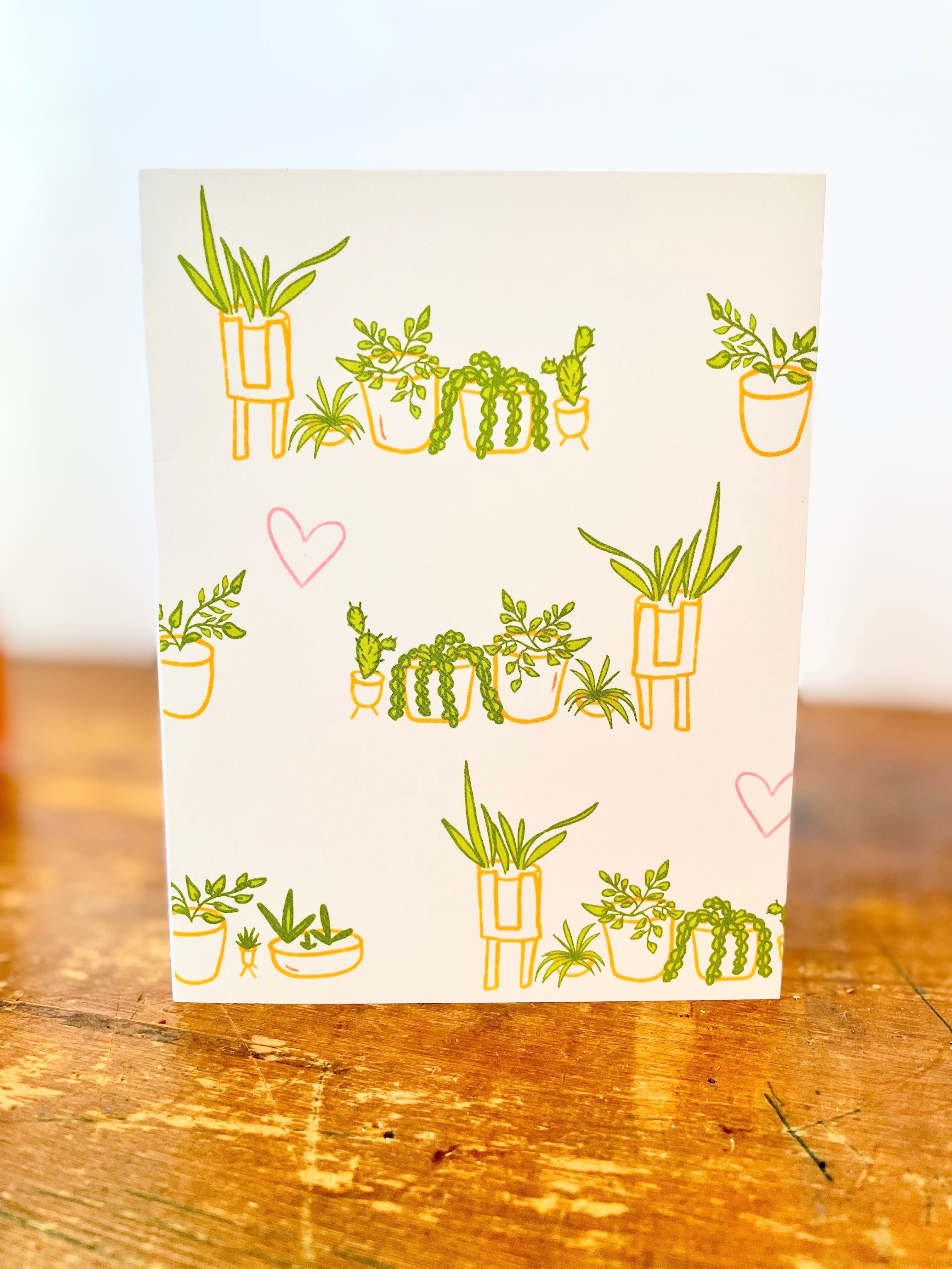Eco Recycled 5x7 Greeting Cards w. Hand-Drawn Art + Recycled Envelopes, Blank inside - Assorted (Grow & Bloom)