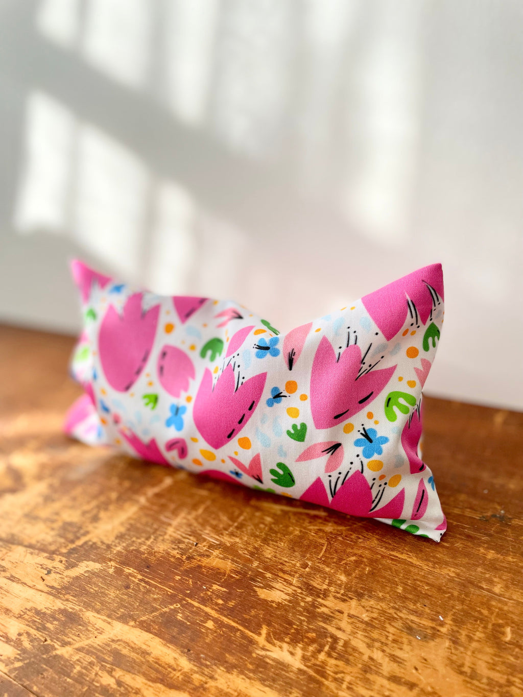 Scented Serenity Eye Pillow Set - Scent: Lavender - Patterns: Green Cities + Breezy Tulips (Grow & Bloom Collection)