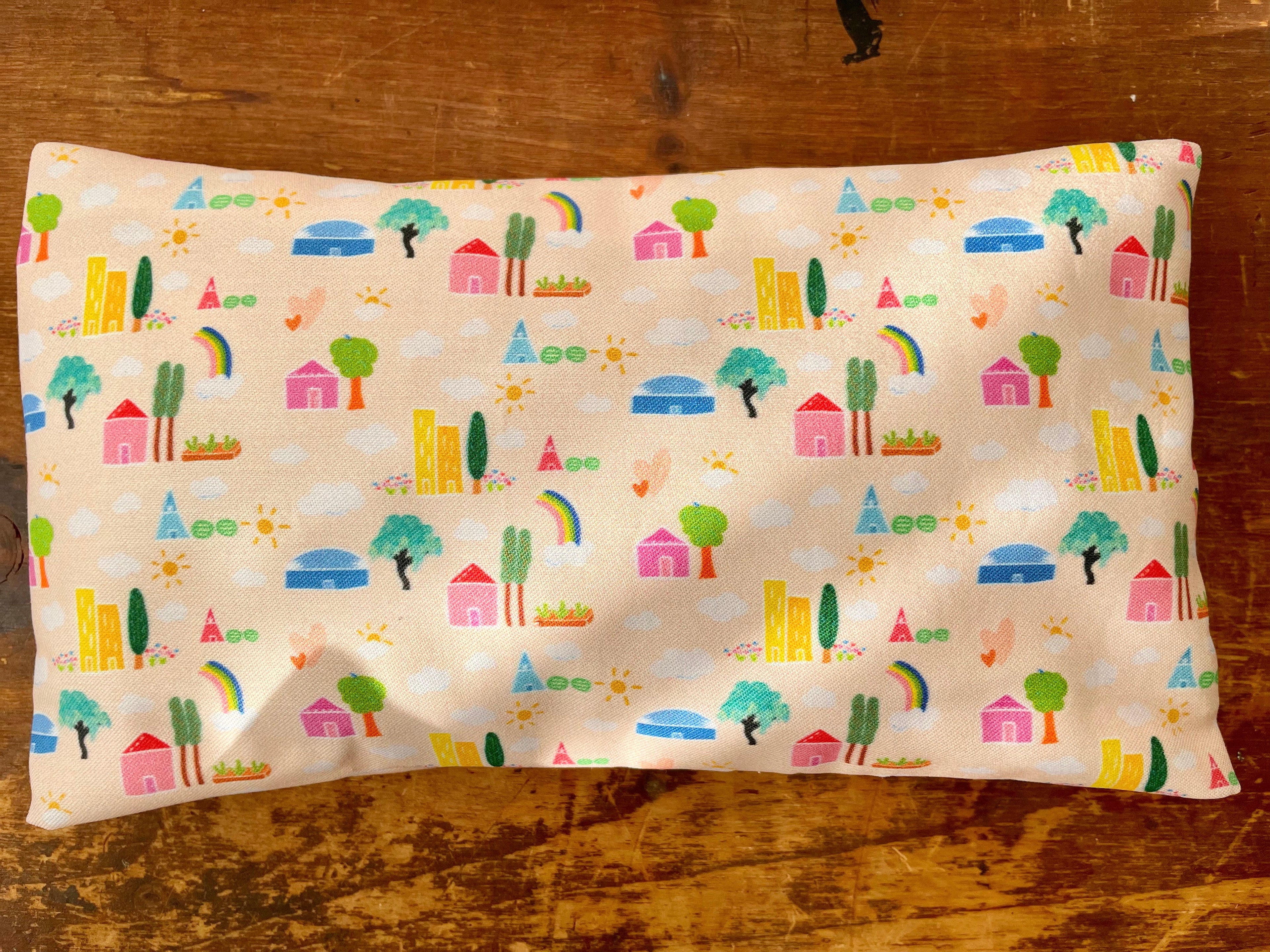 Scented Serenity Eye Pillow Set - Scent: Lavender - Patterns: Green Cities + Breezy Tulips (Grow & Bloom Collection)