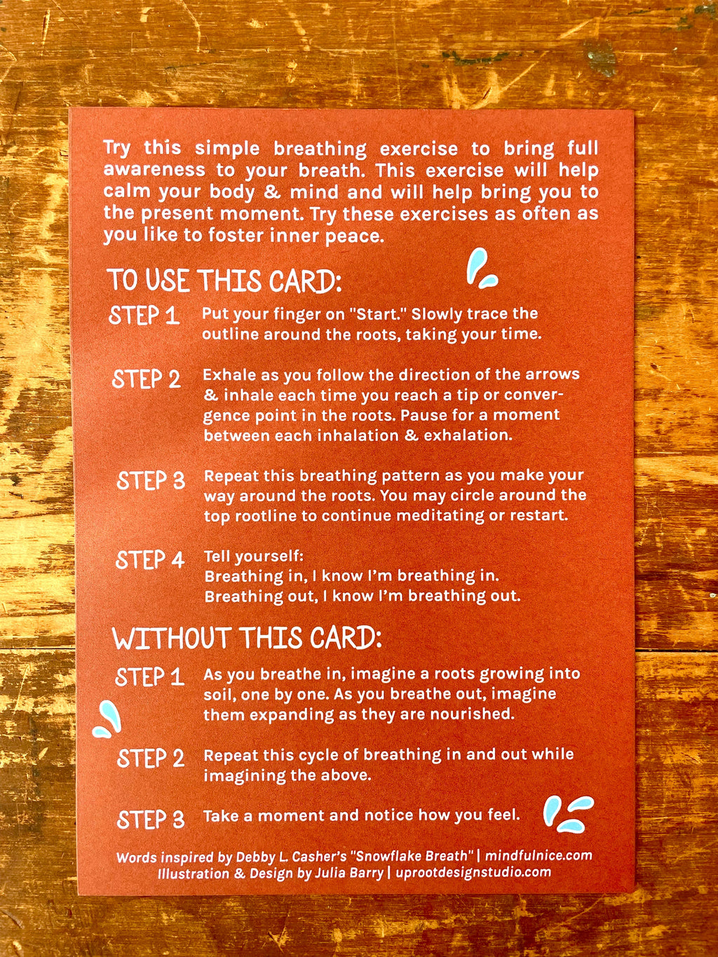 "Peace in All Seasons" Hand-Illustrated Meditation Card Pack w. Instructions 5x7"