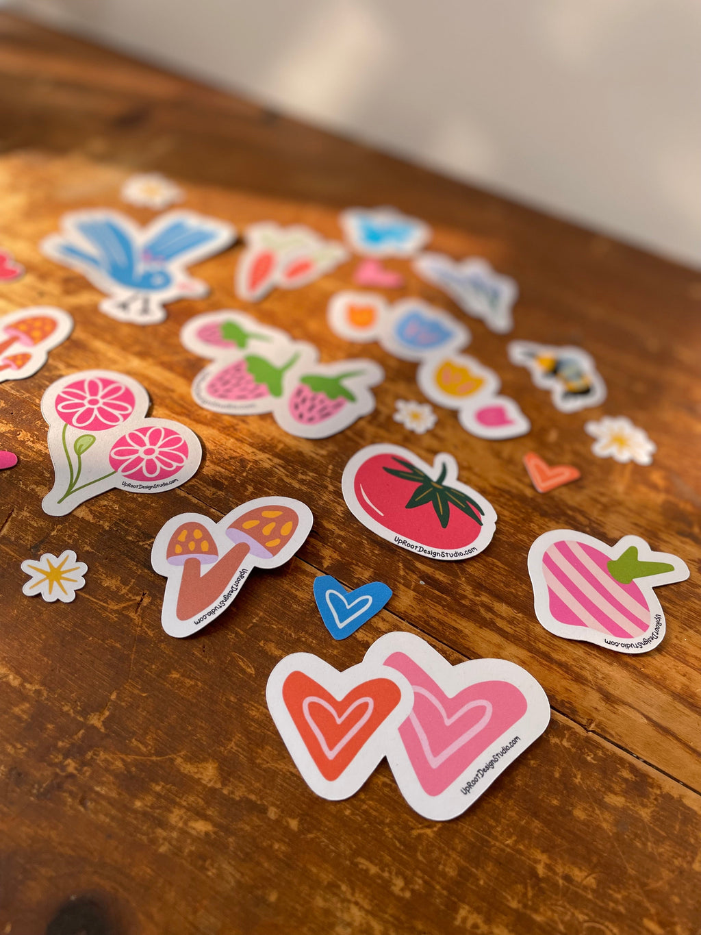 "Grow & Bloom" Assorted Hand-Drawn Adorable Individual Stickers (S, M, L)