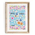 "Let Your Spirit Bloom" Meditative Eco-Art Print 12x18"