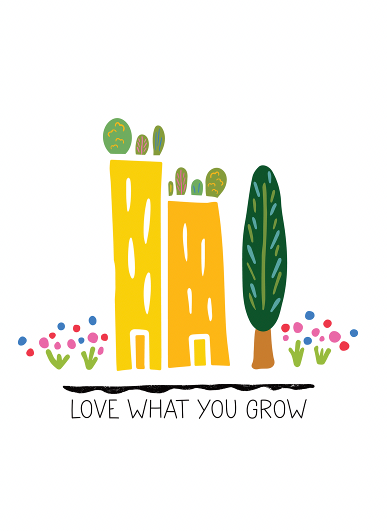 Eco Recycled 5x7 Greeting Cards w. Hand-Drawn Art + Recycled Envelopes, Blank inside - Assorted (Grow & Bloom)