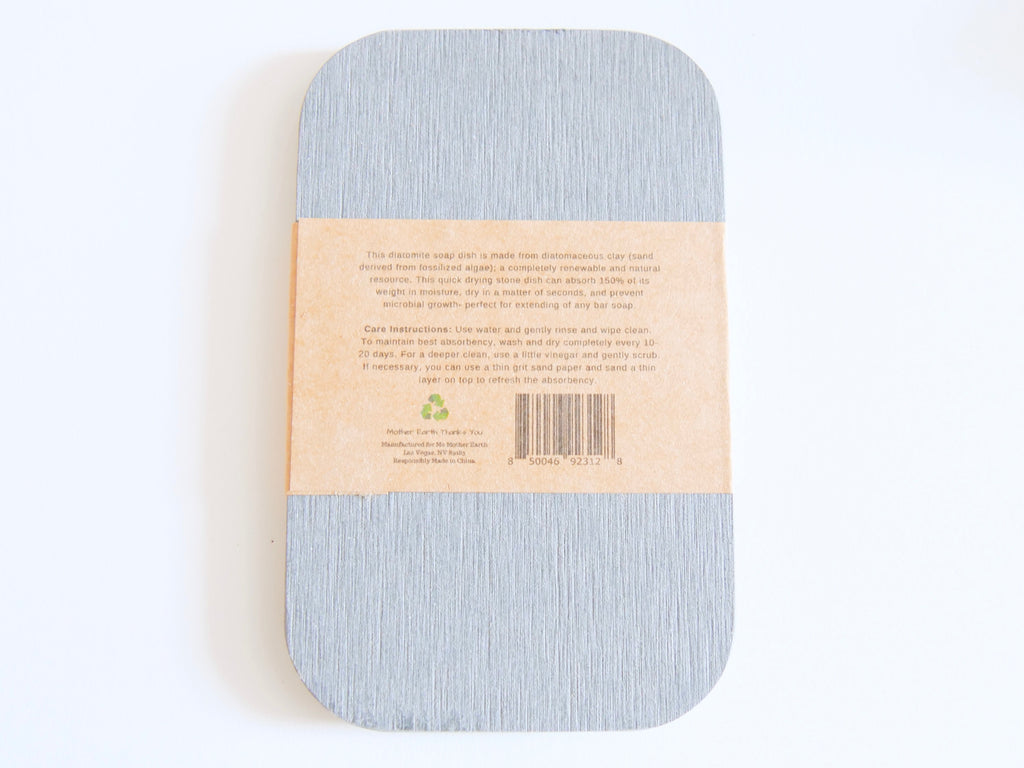 Eco Soap Lift Soap Dish Soap Saver Made of Renewable Diatomaceous Clay Earth from Fossilized Algae