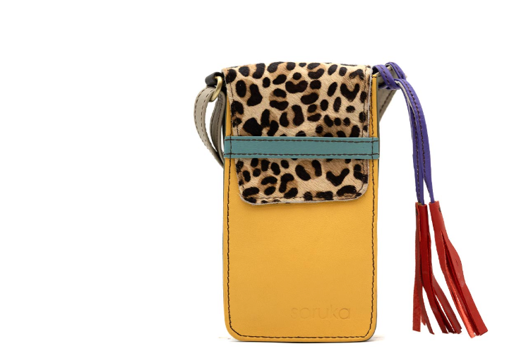 Soruka Erin Print · Leather Phone bag