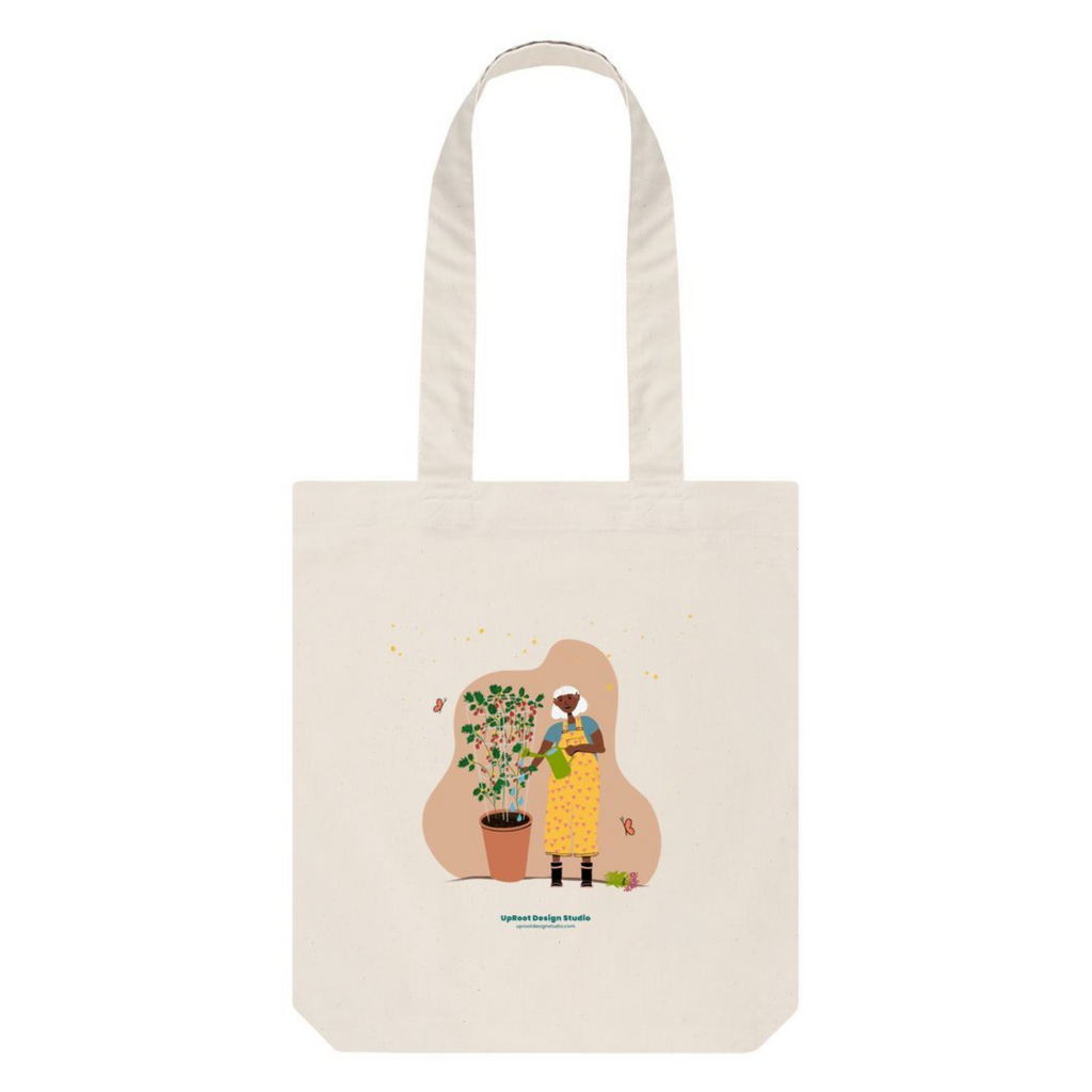 Joyful Tomato Gardener 100% Organic Cotton Tote Bag