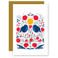 "Two Birds in the Bush" Adorable Greeting Cards + Matching Envelope - Assorted (Winter Wishes / Words of Love)