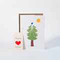 Pine Tree Greeting Cards + Matching Envelope - Assorted (Winter Wishes)