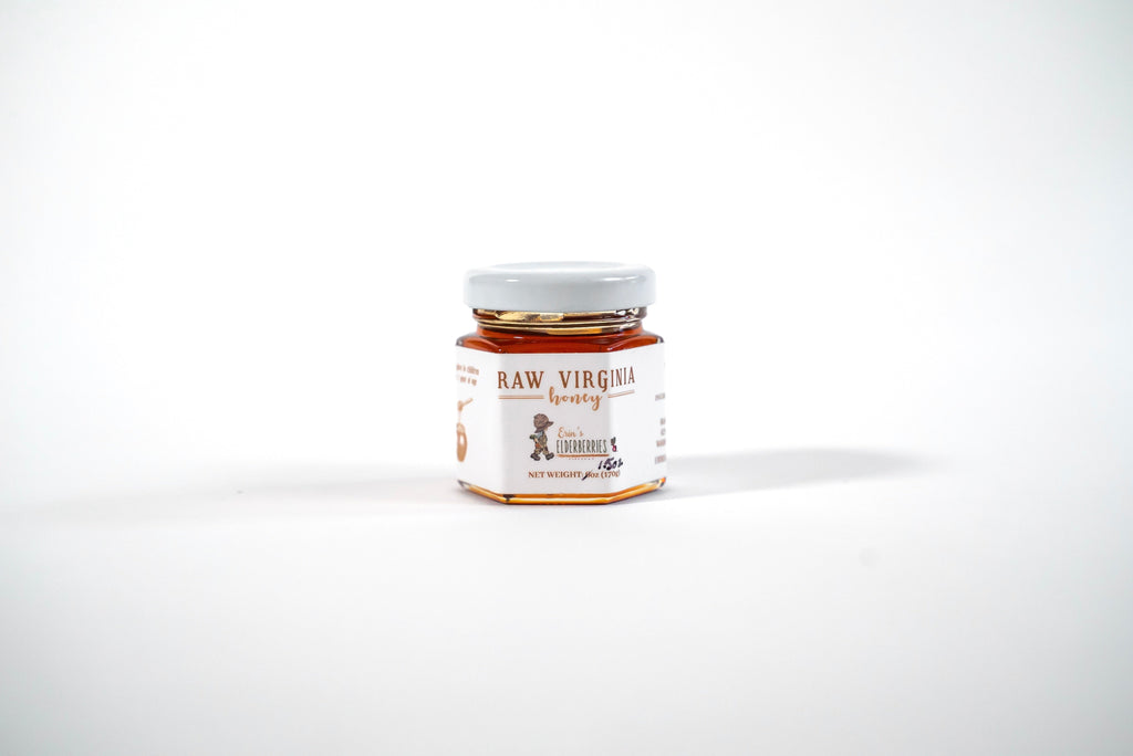 Life is Sweet: Raw Virginia Honey (2oz Hexagonal Glass Jar)